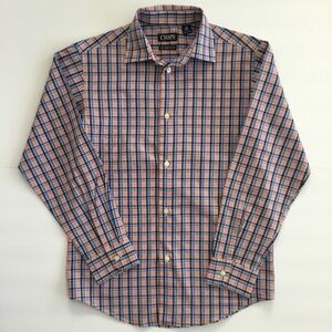 Chaps Boys Stretch Shirt Plaid Size L 10-12